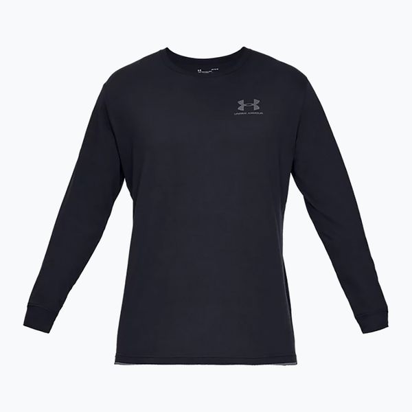 Under Armour Under Armour Sportstyle Left Chest LS мъжки тренировъчен анцуг с дълъг ръкав черен 1329585