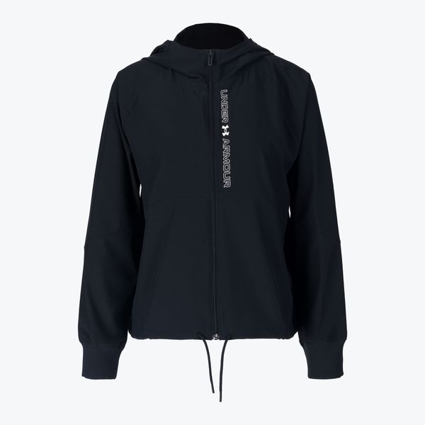Under Armour Under Armour Тъканно дамско яке с качулка черно и бяло 1369889