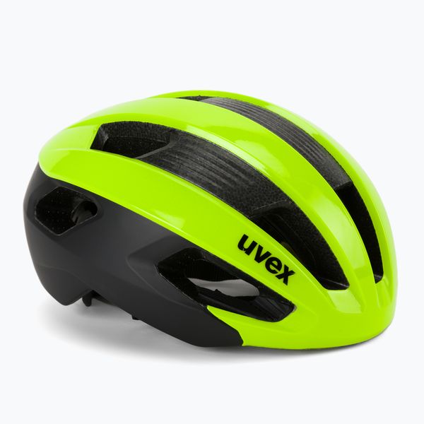 UVEX Велосипедна каска UVEX Rise CC жълто-черна S4100900115