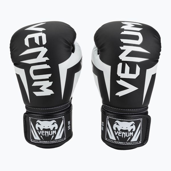 Venum Venum Elite боксови ръкавици черно-бели 0984