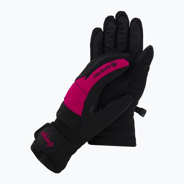 Viking Дамски ски ръкавици Viking Sherpa GTX Ski black/pink 150/22/9797/46
