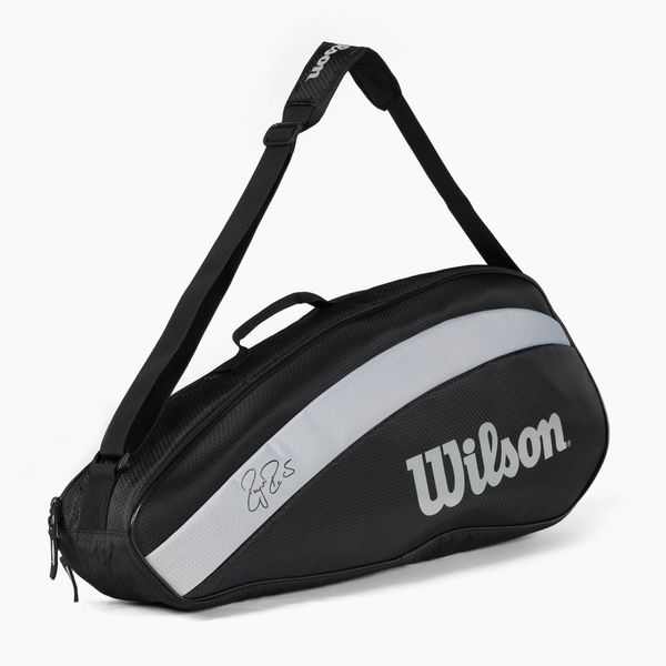 Wilson Чанта за тенис Wilson Rf Team 3 Pack black and white WR8005801