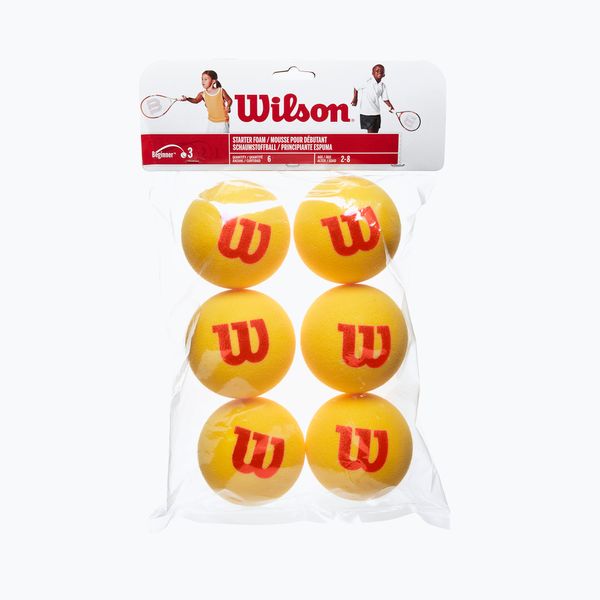 Wilson Детски топки за тенис Wilson Starter Tour Foam Tball 6 бр. жълти WRZ259300