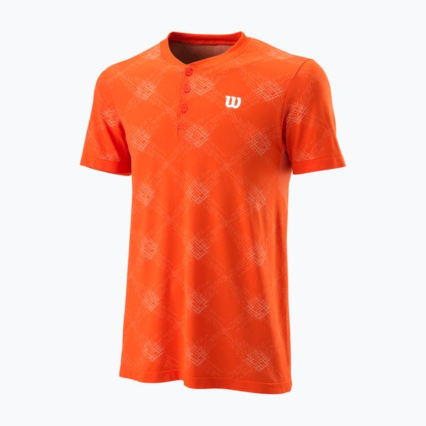 Wilson Wilson PWR SMLS Henley III Мъжка тениска Orange WRA804501