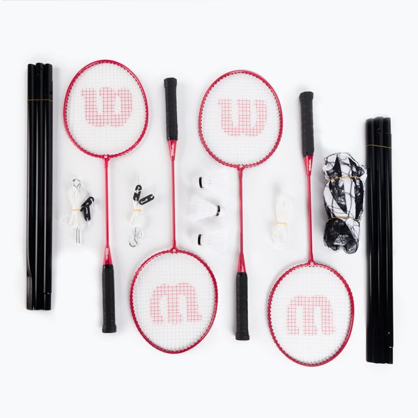 Wilson Wilson Tour Комплект ракети за бадминтон 4 бр. червени WRT844400