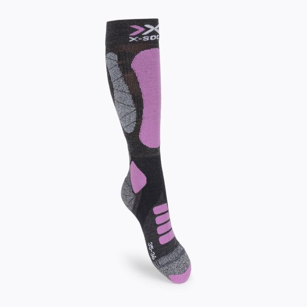 X-Socks Дамски чорапи за ски X-Socks Ski Touring Silver 4.0 grey XSWS47W19W