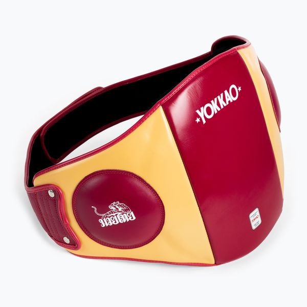 YOKKAO Ударно-тренировъчен колан YOKKAO червен/жълт BYPL-21