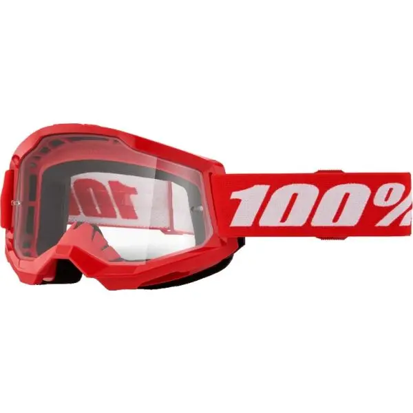 100% 100% STRATA 2 Очила за спускане, червено, размер