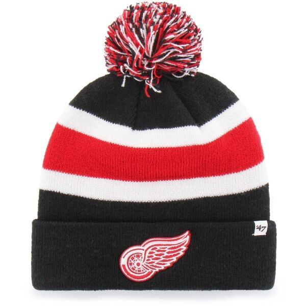 47 47 NHL DETROIT RED WINGS BREAKAWAY CUFF KNIT Зимна шапка, черно, размер UNI