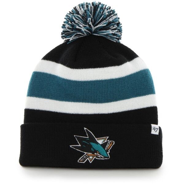 47 47 NHL SAN JOSE SHARKS BREAKAWAY CUFF KNIT Зимна шапка, черно, размер UNI
