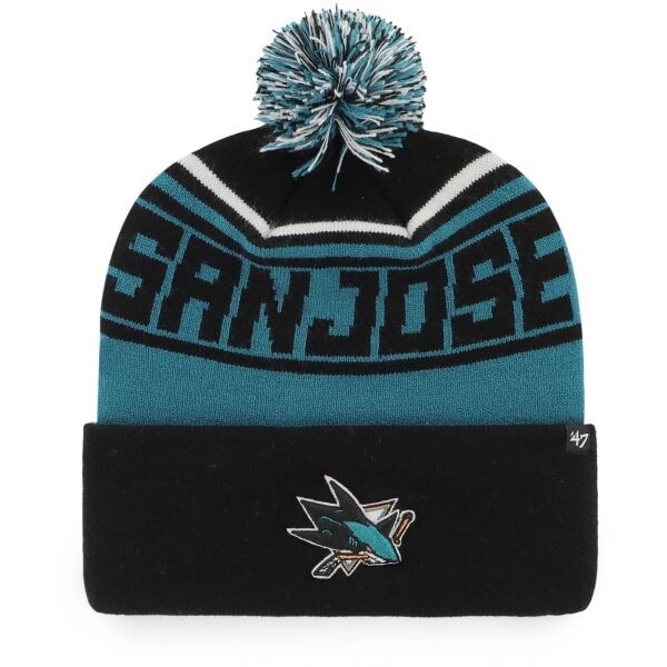47 47 NHL SAN JOSE SHARKS STYLUS CUFF KNIT Зимна шапка, черно, размер UNI