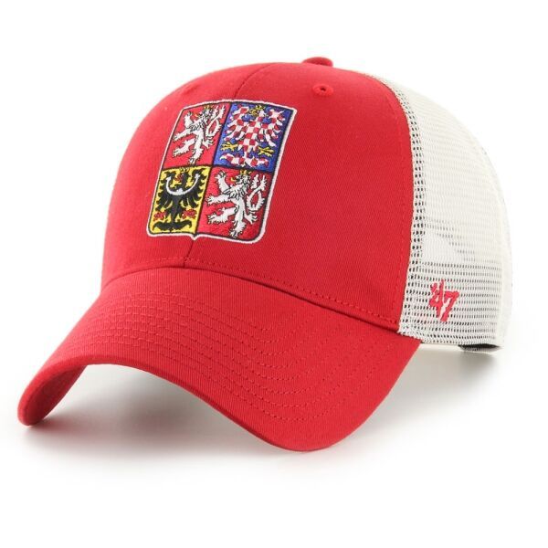 47 47 ČR TEAM BRANSON Шапка с козирка, червено, размер