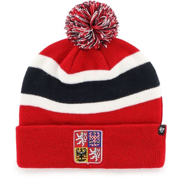 47 47 ČR TEAM BREAKAWAY CUFF KNIT Зимна шапка, червено, размер