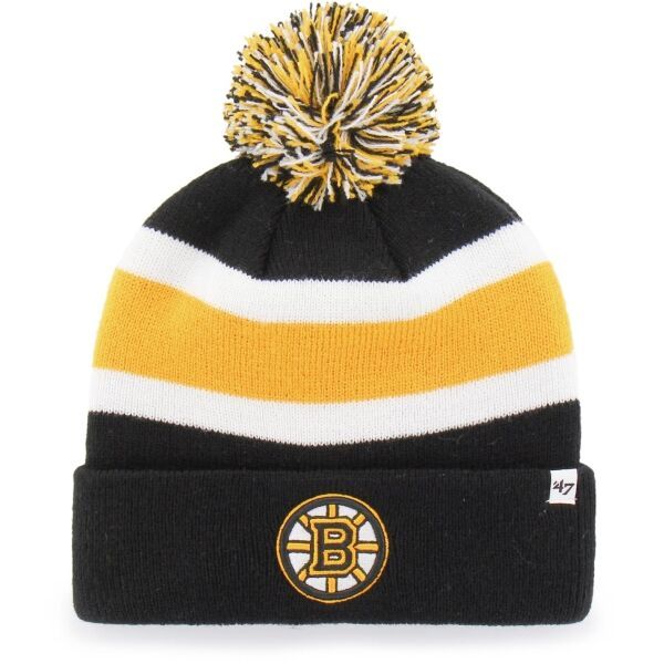 47 47 NHL Boston Bruins Breakaway CUFF KNIT Зимна шапка, черно, размер