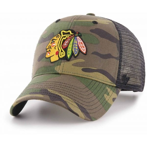 47 47 NHL CHICAGO BLACKHAWCKS CAMO BRANSON 47 MVP Шапка с козирка, khaki, размер