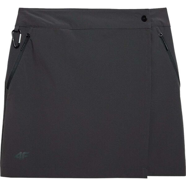 4F 4F SKIRT FNK W Дамска пола, черно, размер XS