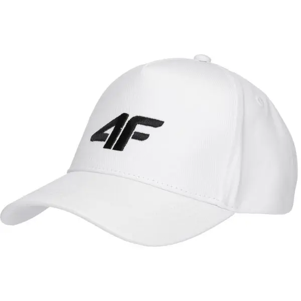 4F 4F BASEBALL CAP Мъжка бейзболна шапка, бяло, размер