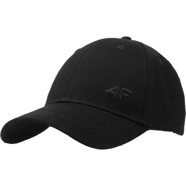 4F 4F BASEBALL CAP Универсална шапка с козирка, черно, размер