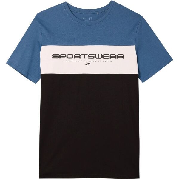 4F 4F COLOR BLOCK Мъжка тениска, черно, размер