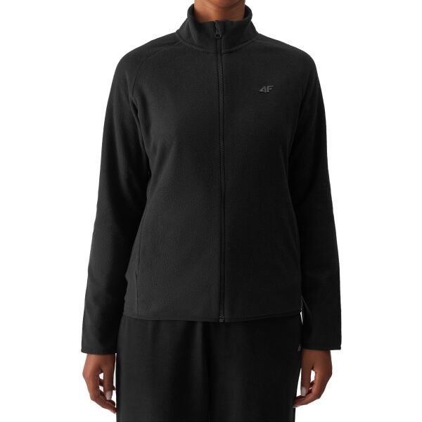 4F 4F FLEECE Дамски суитшърт, черно, размер