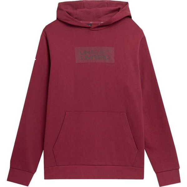 4F 4F MEN´S HOODED Мъжки суитшърт, винен, размер