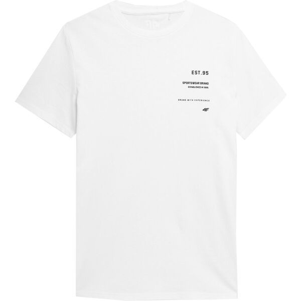 4F 4F MEN´S T-SHIRT Мъжка тениска, бяло, размер