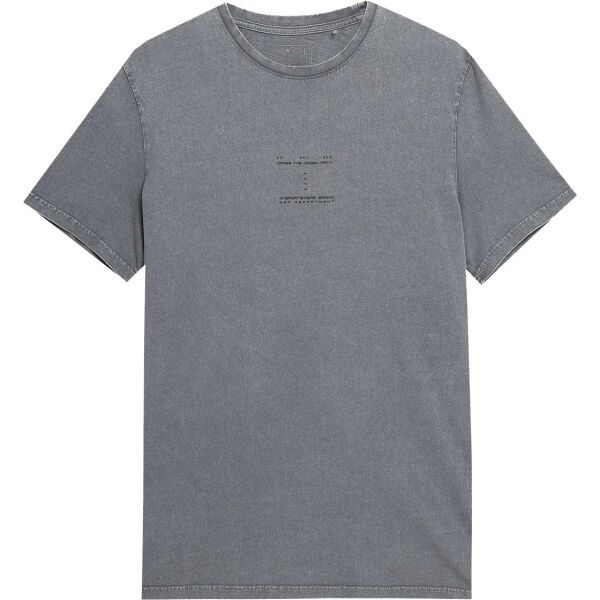 4F 4F MEN´S T-SHIRT Мъжка тениска, сиво, размер