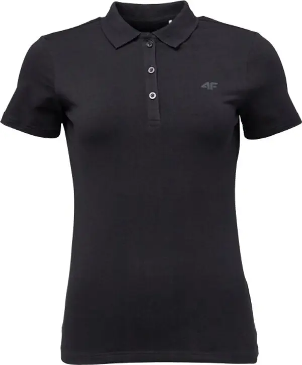 4F 4F POLO Дамска тениска с яка, черно, размер