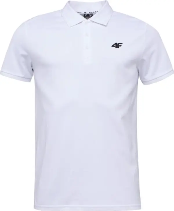 4F 4F POLO SHIRT Мъжка поло тениска, бяло, размер