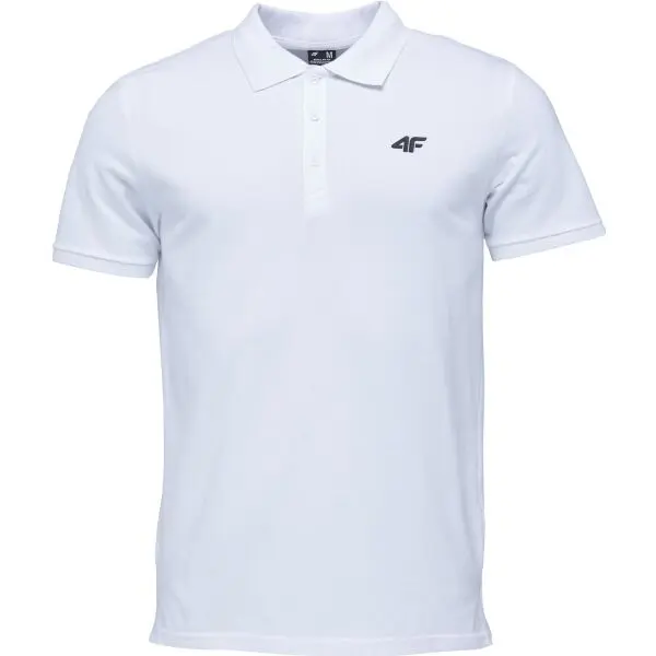 4F 4F POLO SHIRT Мъжка поло тениска, бяло, размер