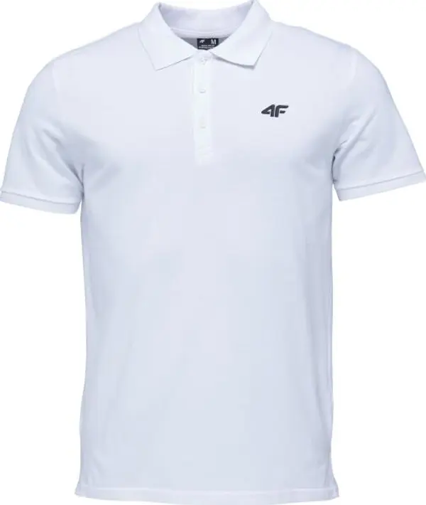 4F 4F POLO SHIRT Мъжка поло тениска, бяло, размер