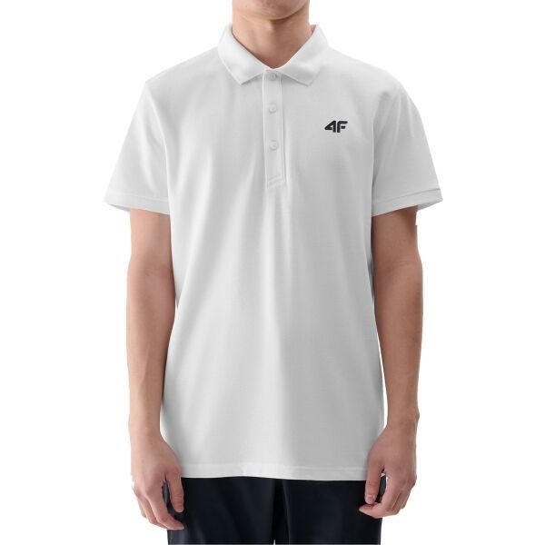 4F 4F POLO SHIRT Мъжка поло тениска, бяло, размер