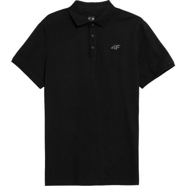 4F 4F POLO SHIRT Мъжка поло тениска, черно, размер