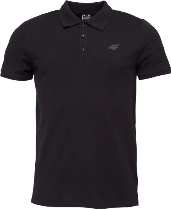 4F 4F POLO SHIRT Мъжка поло тениска, черно, размер