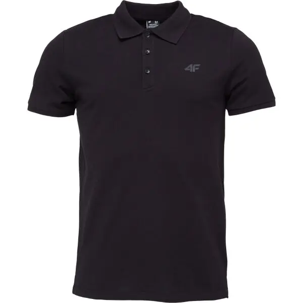 4F 4F POLO SHIRT Мъжка поло тениска, черно, размер