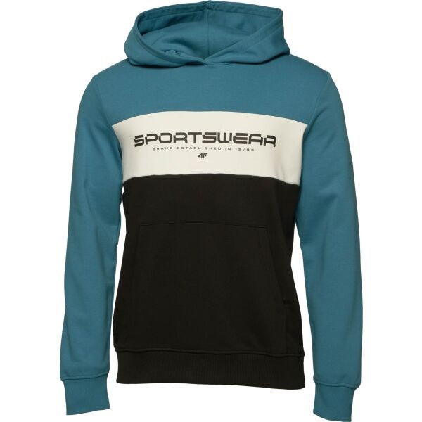 4F 4F SWEATSHIRT COLOR BLOCK Мъжки суитшърт, синьо, размер