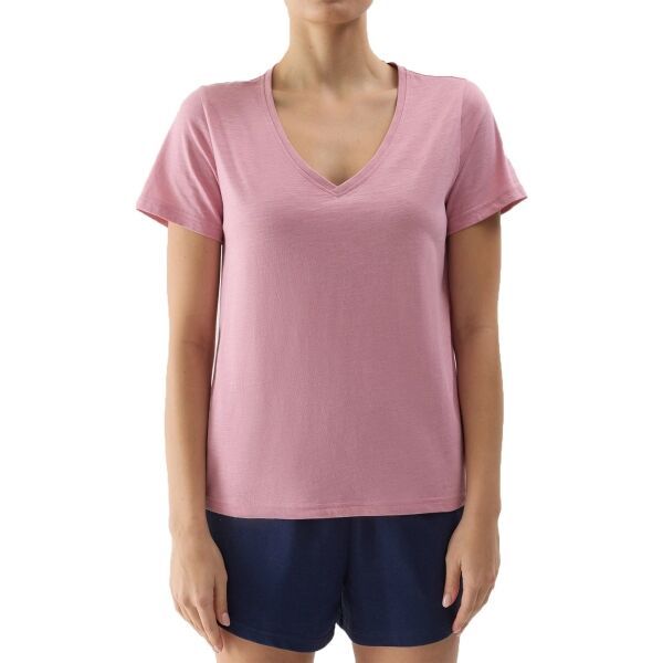 4F 4F T-SHIRT Дамска тениска, розово, размер