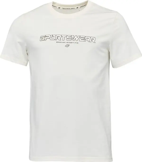 4F 4F ТЕНИСКА Мъжка тениска, бяло, размер