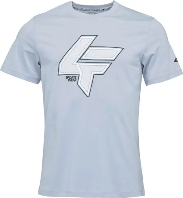 4F 4F TSHIRT MEN Мъжка тениска, сиво, размер