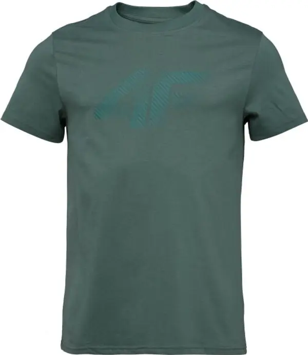 4F 4F TSHIRT Мъжка тениска, тъмнозелено, размер