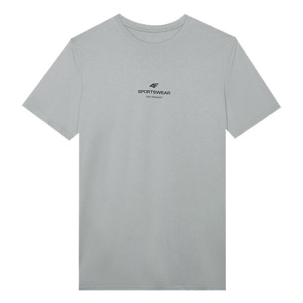 4F 4F TSHIRT PRINT Мъжка тениска, сиво, размер