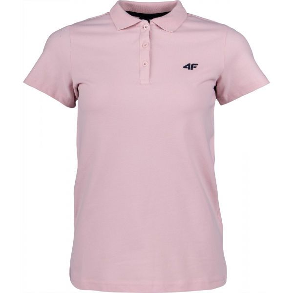 4F 4F WOMEN´S T-SHIRT Дамска тениска с яка, розово, размер