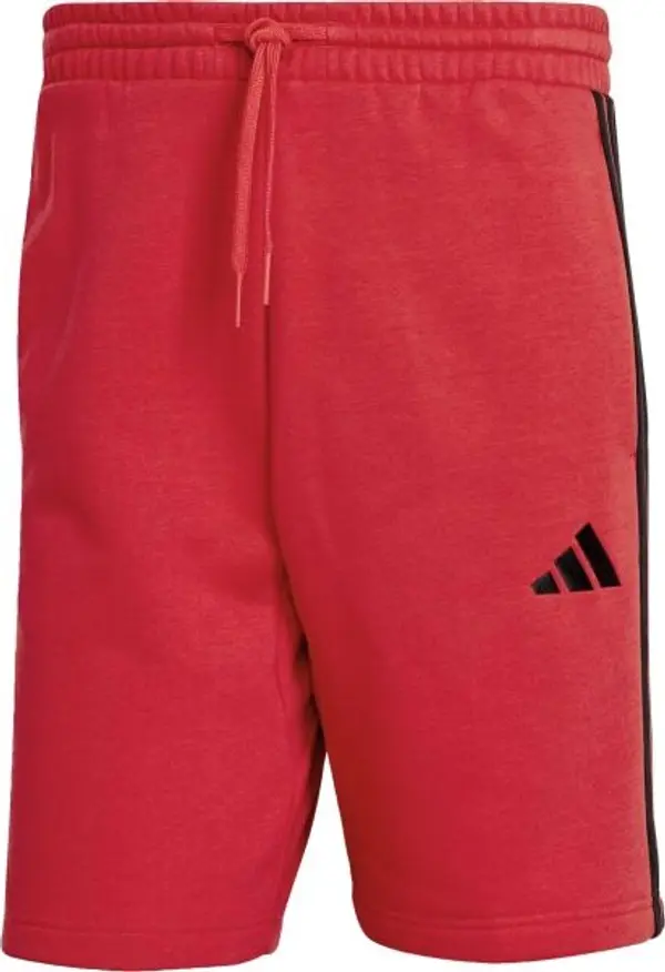 adidas adidas 3 STRIPES FL SHORTS Мъжки ежедневни шорти, червено, размер