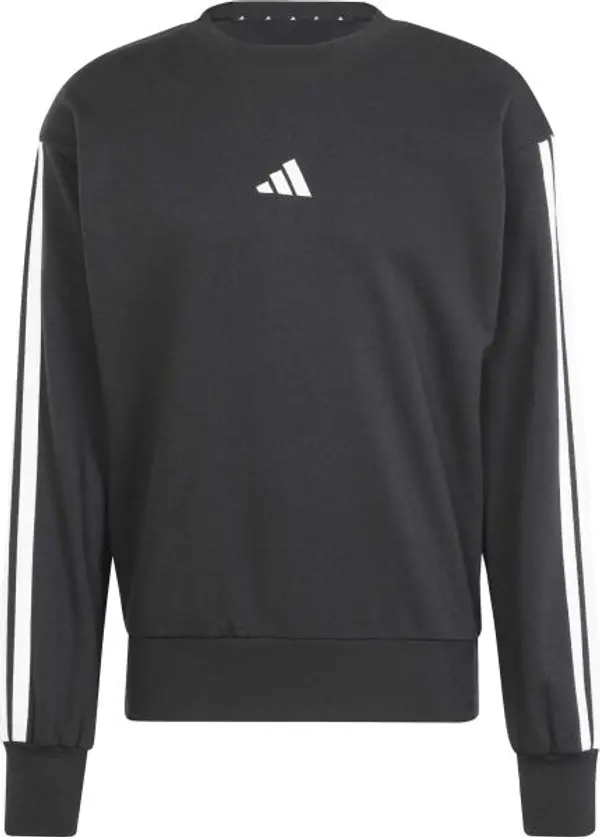 Adidas adidas 3-STRIPES FT SWEET Мъжки суитшърт, черно, размер