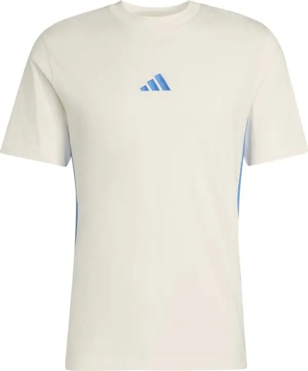 adidas adidas 3-STRIPES SJ TEE Мъжка тениска, бежово, размер XXL