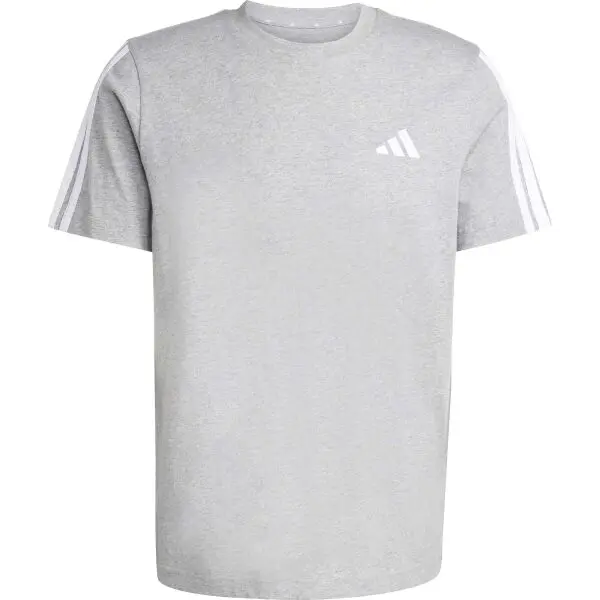 adidas adidas 3-STRIPES SJ TEE Мъжка тениска, сиво, размер