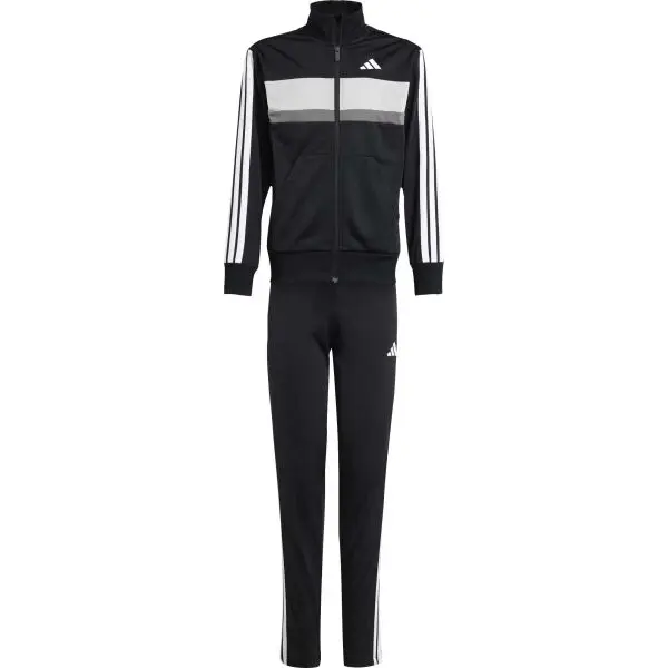 Adidas adidas 3 STRIPES TIBERIO Спортен екип за момчета, черно, размер