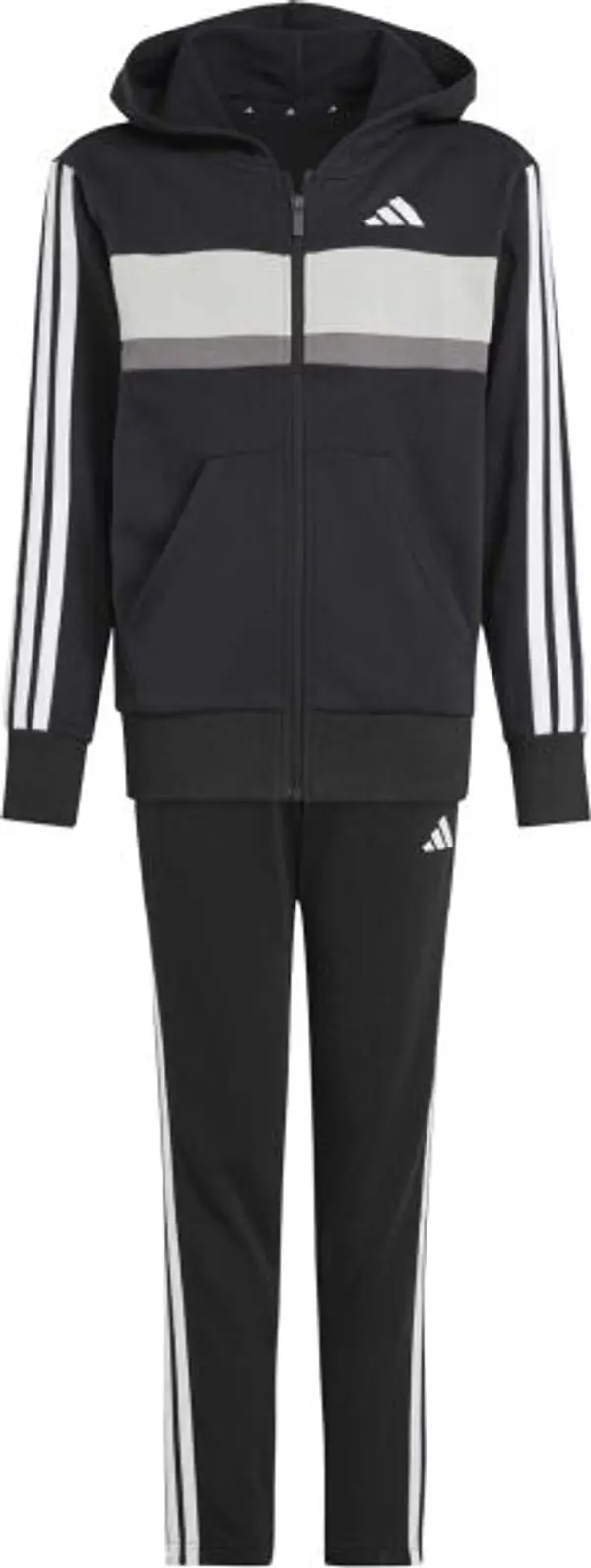 adidas adidas 3 STRIPES TIBERIO Спортен екип за момчета, черно, размер