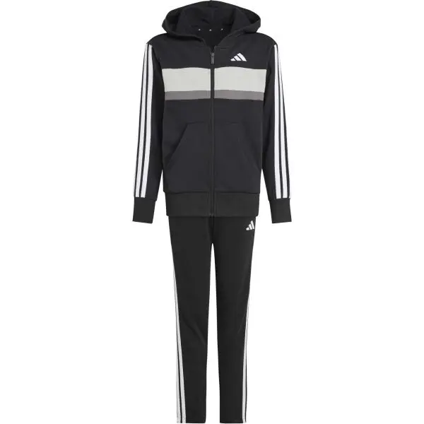 adidas adidas 3 STRIPES TIBERIO Спортен екип за момчета, черно, размер