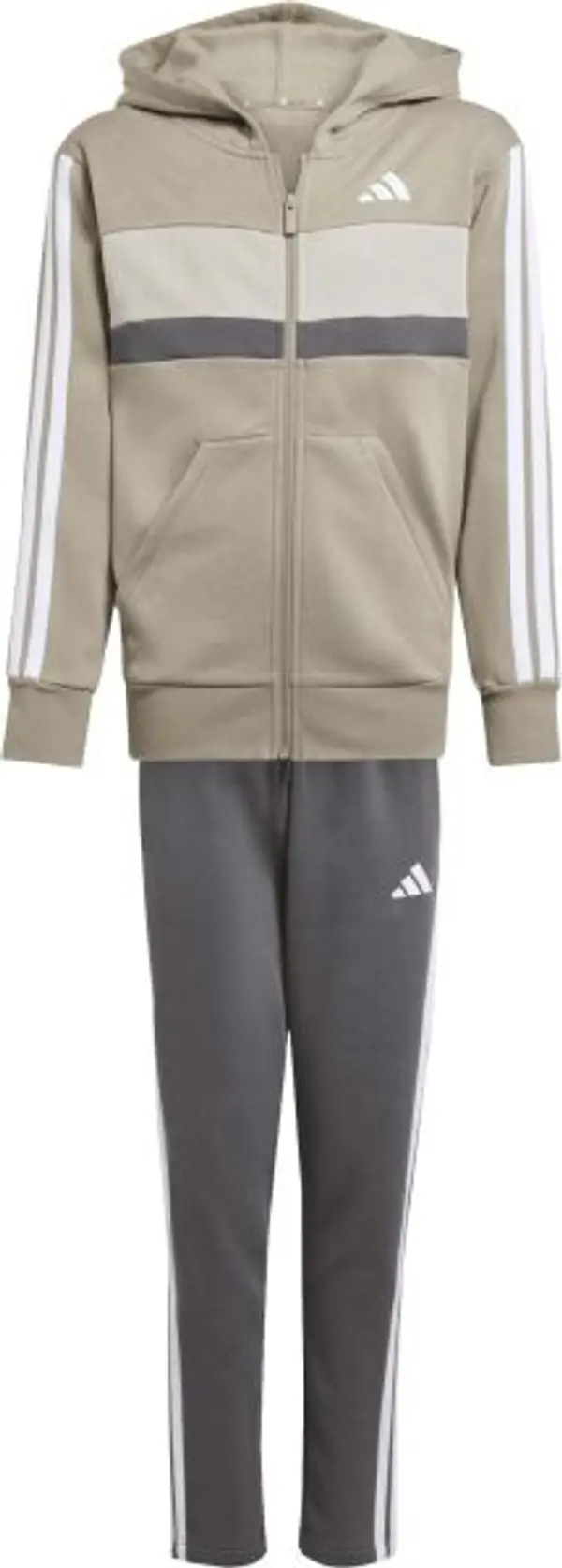 adidas adidas 3 STRIPES TIBERIO Спортен екип за момчета, тъмносиво, размер